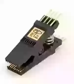 923665-16 16pin Wide SOIC Test Clip - Gold